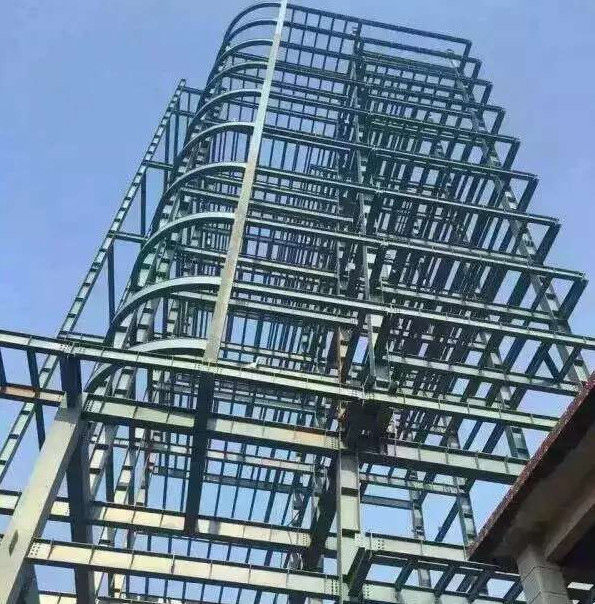 H Section Frame Steel Structure Shopping Mall Corrosion Protection