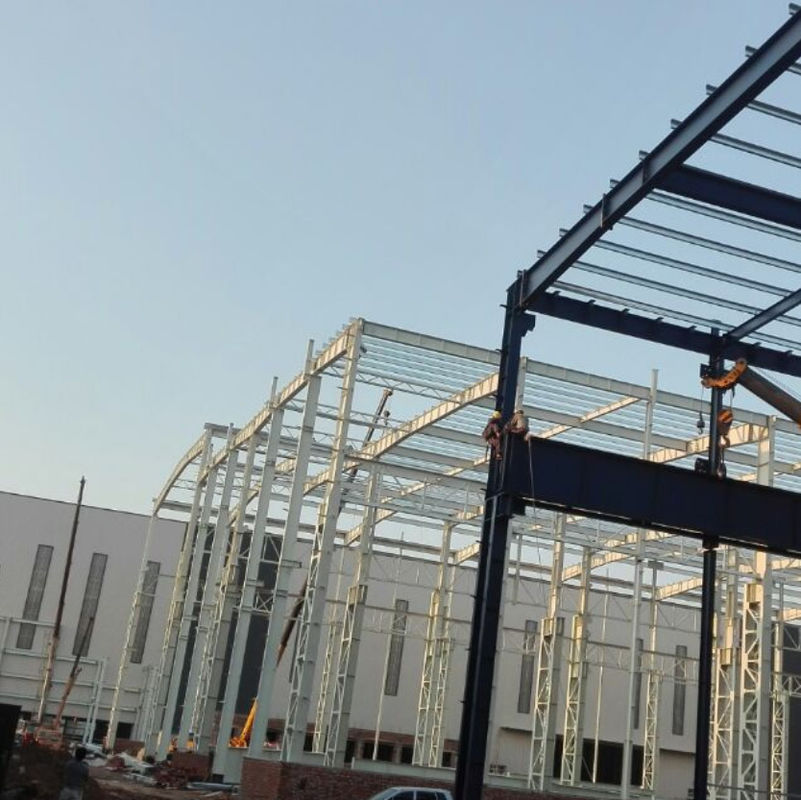 Fire Resistance Modern Metal Prefab Workshop Steel Frame Workshop Customizable