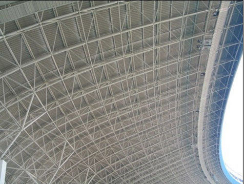 Large Span Antirust  Prefab Metal Gym Buildings Multistory Steel Structure For School