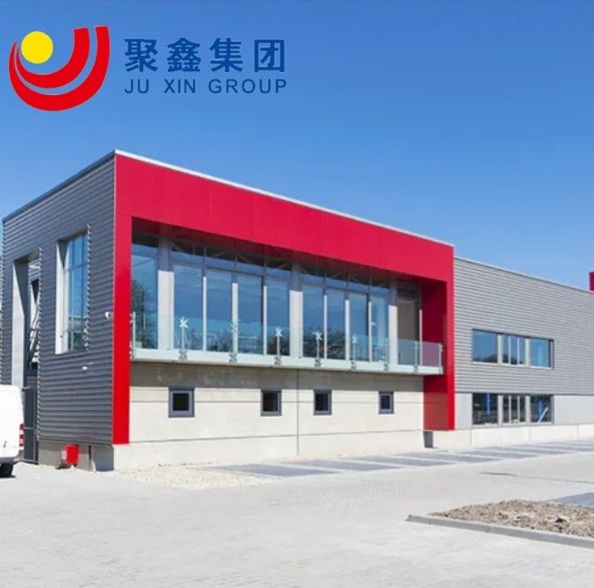 Gable Frame Steel Structure Warehouse / Workshop / Office Building With Glass Curtain