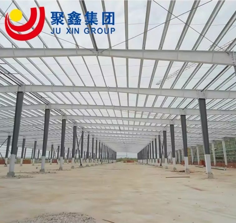 Gable Frame Steel Structure Warehouse / Workshop / Office Building With Glass Curtain