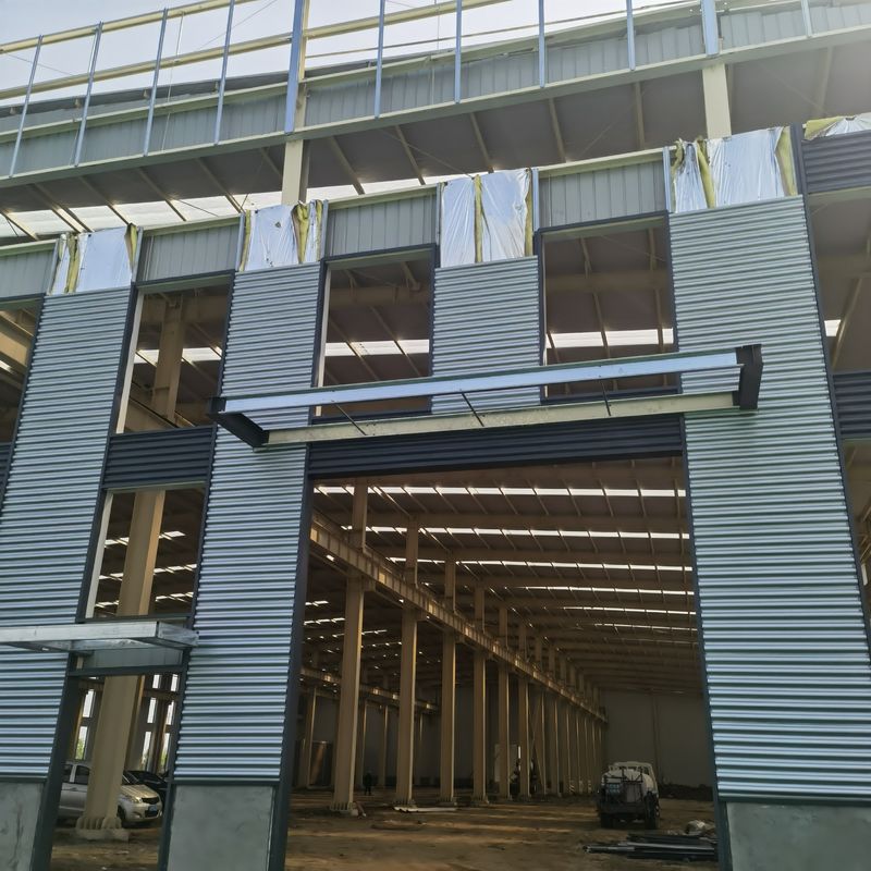 Build Steel Warehouse Engineered for High Rise and Large Span with Hurricane Proof Prefab Steel Structure Workshop