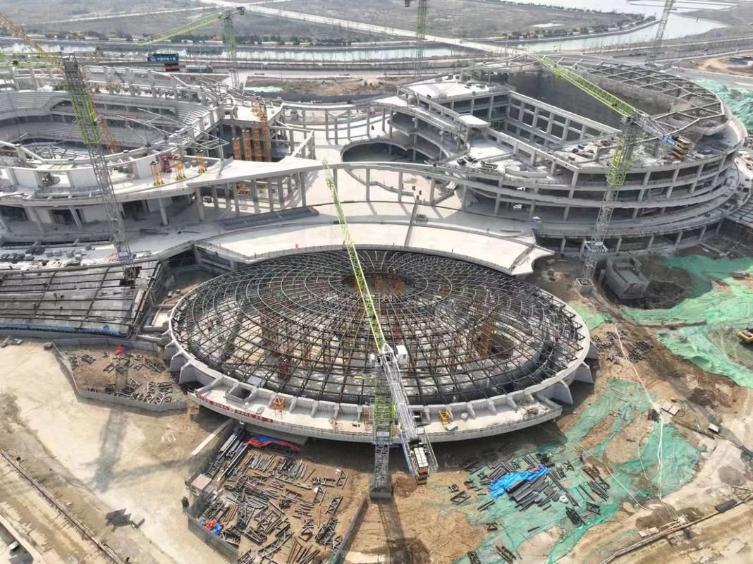 Large Span Special Shaped Design Metal Frame Gym Indoor Sports Ocaussion Steel Structure Indoor Stadium