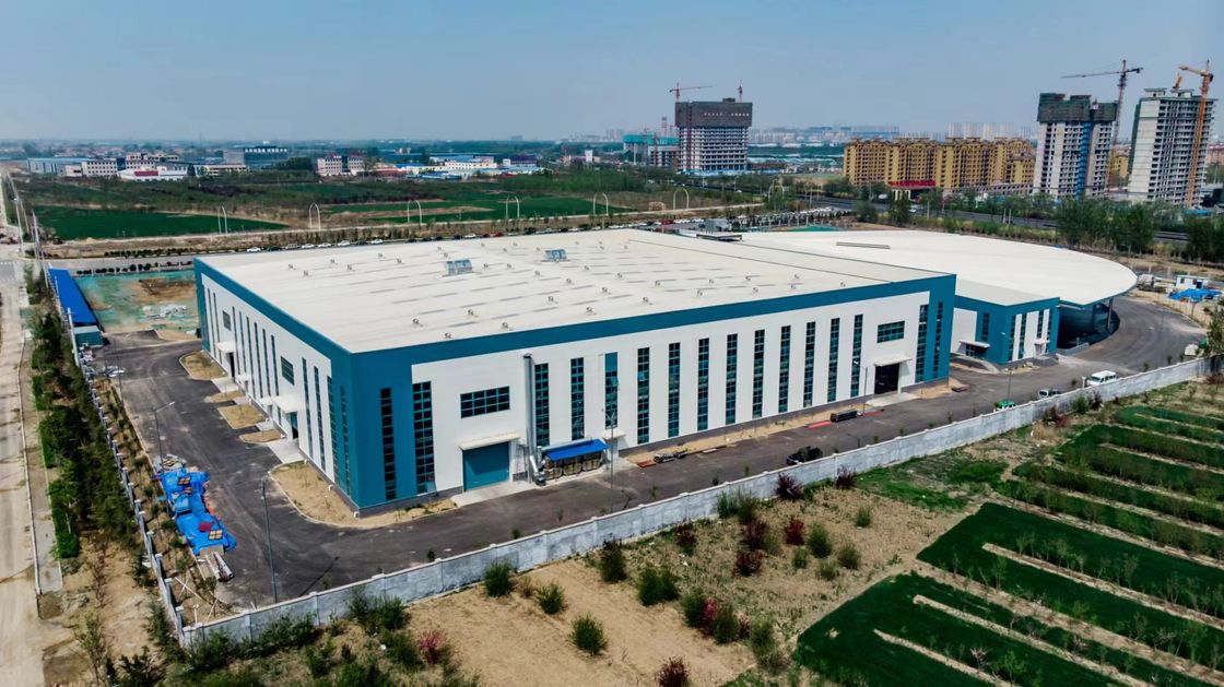 OEM Pharmaceutical Logistics Prefabricated Metal Buildings H Section Portal Frame Building Steel Structure