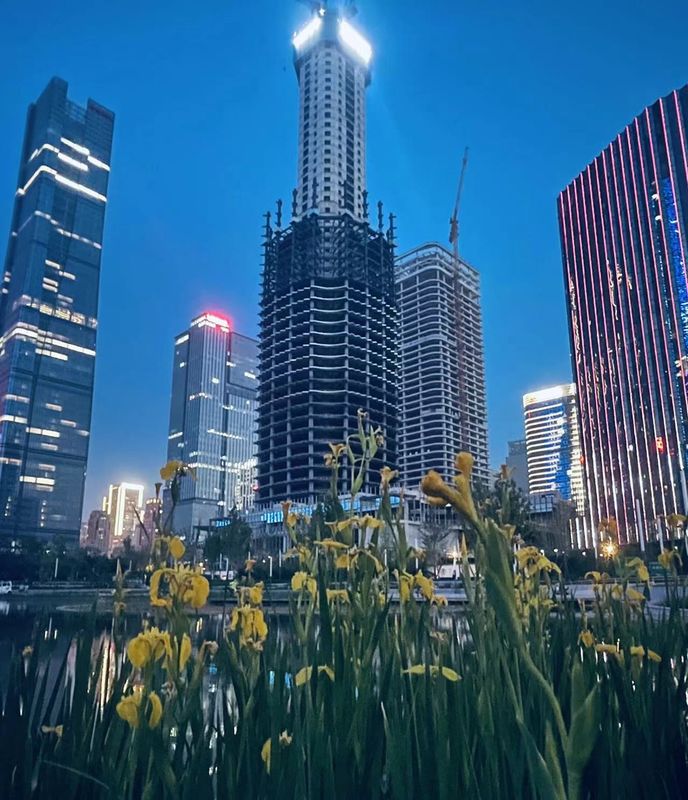 Fast Build and Super High Rise Building Prefab Prefabricated Steel Structure for Office/Financial/Hotel